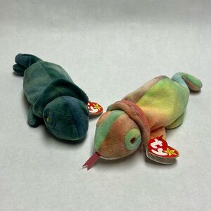 Rainbow Thank you Beanie Babies (Pair), 1997